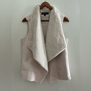 Dorothy Perkins Faux Suede Shearling Gilet Womens Size M